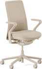 Branch Verve Chair - High Performance Executive Office Chair with Contoured Seat Back and Adjustable Lumbar Rest - High Density Foam Cushion with Aluminum Base - Up to 275 lbs - Wheat