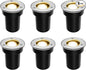 SUNRIVER Low Voltage Landscape Lights,1W Outdoor In-Ground Lights 12V-24V LED Landscape Lighting for Paver, Deck, Step, Garden, IP67 Waterproof (6 Pack Warm White)