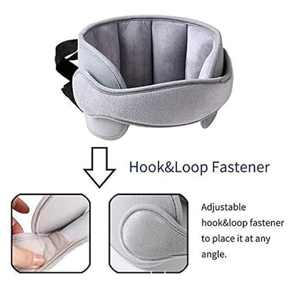 Kids Head Support for Car Seats, U-Shape Children Travel Pillow Cushion Adjustable Comfortable Sleeping Headrest Protective Neck Pillow Travel Accessories Offers Protection Safety for Kids (Grey)