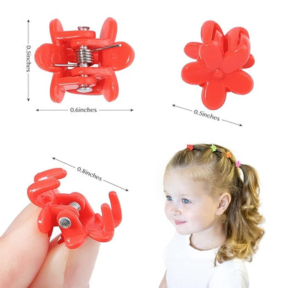 128PCS Baby Girls small Barrettes Hair Claw Clips Flower Hair Hair Accessories Barrattes for School Girls Kids Teens