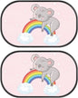 Bulopur Kawaii Koala 2 Pack Car Window Shades for Side Window UV Protection Breathable Mesh Car Window Covers Easy to Install Universal Car Interior Accessories Car Sun Shade