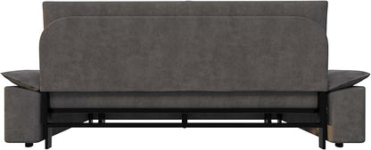 ERYE 73.2" Queen Size Sleeper Sofabed Modern 3 in 1 Convertible Loveseat Sofa&Couch, Velvet Upholstered Love Seat Sofa with Pull Out Sleep Couch Bed and W/Pillows Armrests for Home Apartment RV