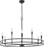 Black Chandeliers Light Fxiture, Modern Round Chandelier 9-Light Metal Candle Chandeliers Dining Room Chandelier Over Table Master Bedroom Chandelier Lighting for Living Room Foyer 35in