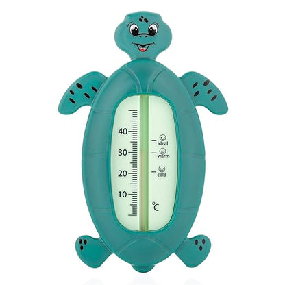 Reer Turtle Baby Thermometer for Bath, Child-Proof Bath Thermometer, Green