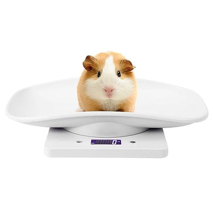 Digital Pet Scale, 10kg/1g Portable LED Scale Digital Weight Scale High Accuracy Weighing Pet Scale Kitchen Scale, Digital Baby Pet Scale for Puppy, Kitty, Food