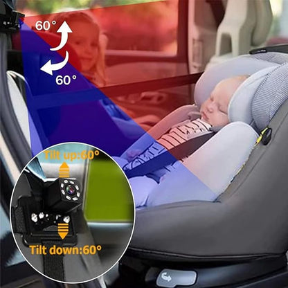 Baby Car Mirror Safety Seat Mirror Camera and Monitor with Infrared Night Vision Best Baby Monitor for Car Seat