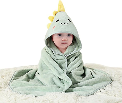 Baby Hooded Towels,31 x 31 in Baby Washcloths, Infant Super Soft Baby Bath Towels with Hood for Toddlers1-3,Highly Absorbent Viscose Hooded Towel for Boys, Girls, Newborn Essentials