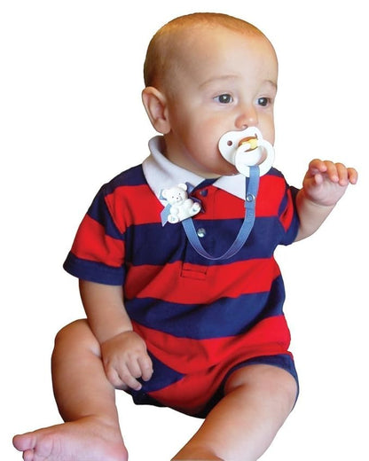 Baby Buddy Pacifier Clip Holder, Newborn Essential with Universal Fit for All Binky and Teether Brands, Ages 4+ Months, Yellow, 2 Pack