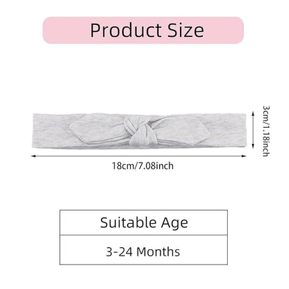 KIDOCHEESE Baby Headbands Soft Stretchy Baby Girl Bows Newborn Infant Toddler Headwrap Hair Accessories