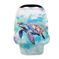 ZFRXIGN Turtle Nursing Covers for Breastfeeding and Car Seat Baby Car Seat Covers, Infant Stroller Cover, Carseat Canopy Carseat Cover Girls Hippie Tie Dye Blue