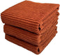 Kitchen Hand Towels: Maroon Rust 100% Cotton Cloth Soft Cleaning Drying Dished
