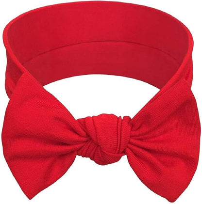 Baby Girl Headbands-Infant,Toddler Cotton Handmade Hairbands with Bows Child Hair Accessories