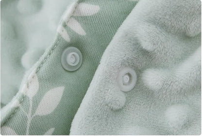 HOUSBAY Baby Blanket Newborn Blanket with Hooded Windproof Go Outside Warm Portable Swaddle Wrap in Basket Baby Safety Seats (Light Green)