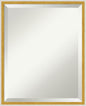 Amanti Art White Bathroom Mirror for Over Sink, 21x17 Paige White Gold Rectangle Vanity Mirror, Small Modern Contemporary Wood Frame, Hangs Horizonally and Vertically, Bathroom Wall Decor, Beveled