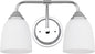 Chrome 2-Light Traditional Bathroom Vanity Light Fixtures Over Mirror, Modern Vanity Lights for Living Room, Standard E26 Base, Chrome