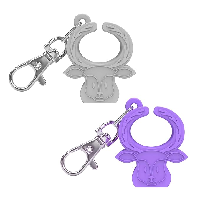 MORLIKE LIVING Silicone Buckle Release Tool, Unbuckle Assistant, Easy Buckle Release Aid for Parents and Caregivers to Unbuckle (Purple-Grey)