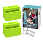 Morlike Silicone Seatbelt Secure Buckle Safety Cover Lock | Keep Children Safe in Car Seat and Prevent Kids from Accidentally Unbuckling | Buckle Guard Fits Almost Vehicles(Green, 2 Pack)