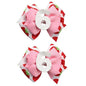 Birthday Hair Bow for Baby Girls - 2Pcs Pink Sprinkle Hair Clips for 6th Birthday Glitter Ice Cream Baby Bow Party Decorations for Girls Toddlers Hair Accessories