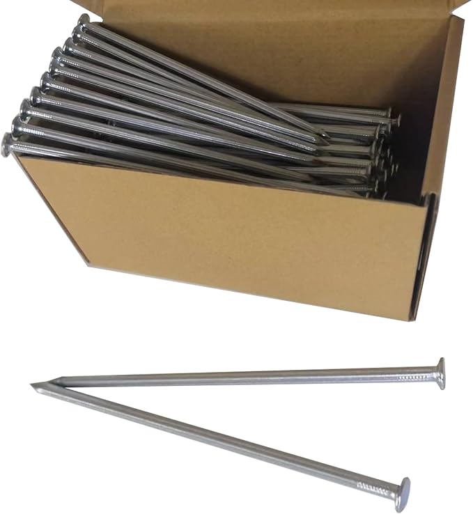 140 Pcs Metal Edging Stakes,6 Inch Galvanized Landscape Edging Spikes,Garden Edging Nails for Paver Edging,Turf,Weed Barriers,Tent and More