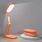 Akejrym LED Desk Lamp for Office Home & Battery Operated Lamp Rechargeable Lamp Foldable & Portable Light, [2-Fold Bracket] 3 Brightness Dimmable Small Desk Lamp Wireless Reading Lamp (Orange)