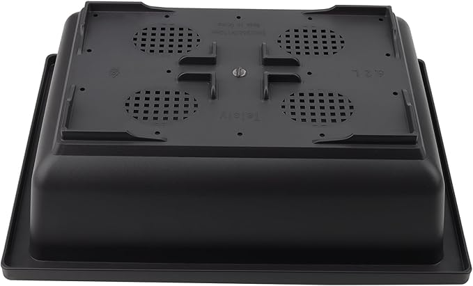 KINJOEK 3 PCS 14 Inch Plastic Bonsai Pots, Large Bonsai Training Pot with Drainage Trays, Rectangular Plant Bonsai Tree Pots for Garden, Indoor, Home Decorative