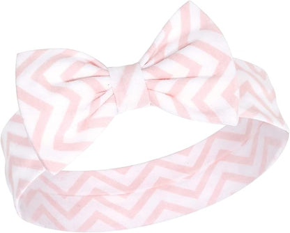 Hudson Baby Unisex Baby Cotton Bib and Headband Set