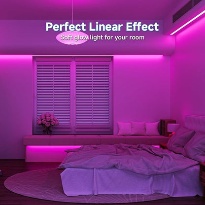 BTF-LIGHTING FCOB COB FOB LED Strip Lights 5V USB Powered 3.28FT 320LEDs Purple Color 8mm Width Dimmable CRI 90+ with 3M Tape Flexible High Density for 3D Printer TV Backlight PC DIY Decor