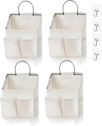 4pcs Wall Hanging Storage Bag, Wall Hanging Organizer bags