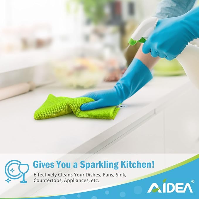 AIDEA Microfiber Cleaning Cloth-50PK, Soft Microfiber Towels
