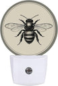 Retro Bee Night Light Auto Sensor Led Dusk to Dawn Lamp Home Decor for Men Women