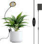 Grow Lights for Indoor Plants, Full Spectrum Plant Grow Lights, 4000K Pot Clip LED Plant Lamps for Indoor Growing with Auto Timer, 4 Dimmable Modes Clip on Light for Succulents Black,1 Pack