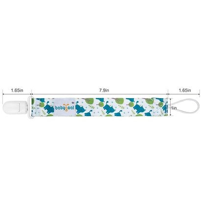 babygoal Animal Pacifier Clips, 6 Pack Binky Paci Holder Leashes Fits for Most Baby Pacifiers and Binkies