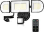 Onforu 130W LED Motion Sensor Outdoor Lights Plug in, Dusk to Dawn Outdoor Lighting, 13000LM Motion Detector Outside Flood Light with Remote, 6500K IP65 Waterproof Security Light(Black)