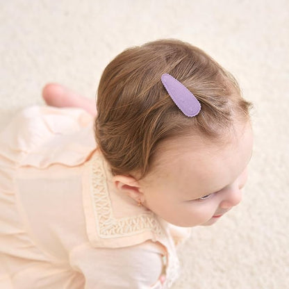 choicbaby 8pcs Baby Girl Hair Bow Clips Set, Purple Toddler Hair Clips Boutique Grosgrain Ribbon Bow Hair Barrettes Accessories for Infant Toddler Kids