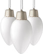Xodus Innovations WP900-3 Battery Powered Hanging Decorative Outdoor Pulsing 8 inch C9 Bulb Style Light with Sensor Turns-On at Dark, Pack of 3, White