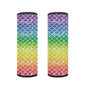 ENLACHIC Baby Car Seat Belt Cover, Cute Dinosaur Print Car Seat Shoulder Strap Pads, Infant Car Seat Cushion Safety Seatbelt Protector for Kids Boys Girls,Rainbow Fish Scale