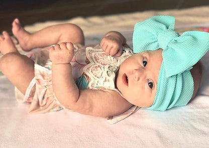 KIDOCHEESE Oversized Baby Hair Accessories: Large Bows, Elastic Hairbands, Nylon Headbands and Head Wraps for Newborns, Infants, Toddlers and Kids