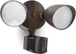 LUTEC 32W 3500 Lumen LED Security Lights Motion Sensor Light Outdoor, 5000K Daylight, IP65 Waterproof, Dusk to Dawn, Motion Detector Flood Light for Garage, Yard, Porch-Brown