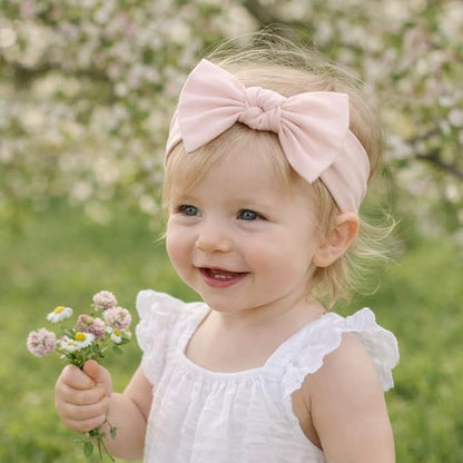Baby Girl Headbands-Infant,Toddler Cotton Handmade Hairbands with Bows Child Hair Accessories