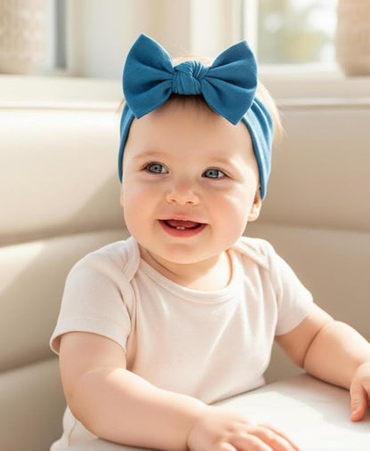 Baby Girl Headbands-Infant,Toddler Cotton Handmade Hairbands with Bows Child Hair Accessories