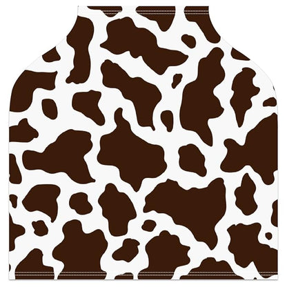Baby Car Seat Stroller Covers Brown Cow Print Nursing Cover Breastfeeding Scarf Soft Breathable Stretchy Coverage Carseat Canopy Cover for Boys and Girls Soft Breathable Multi Use
