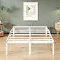 16 Inch White California King Bed Frames No Box Spring Need, Platform Cal King Bed Frame with High Storage, Eassy Assembly 3,500 lbs Heavy Duty Bedframes
