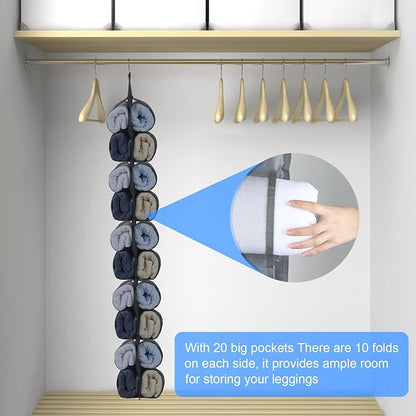 Legging Organizer for Closet Hanging, Hanging Legging Organizer, Legging