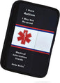 Autism/May Not Respond Medical Alert Seatbelt Cover – Available in Child and Adult Sizes with Emergency Information Pocket and Form by Help Belts in Black