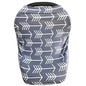 Nursing Cover for Babies Versatile Baby Car Seat Cover for Newborn Grey with White Arrow