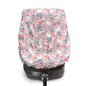 Easter Car Decorations Car Seat Cover Baby Girl Cute Bunny Car Seat Sun Shade Cover Keeps Baby's Carseat at Cooler Temperature, Blocks Out Heat & Sun UV Covers, Pink