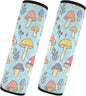 CHIFIGNO Pack of 2 Seat Belt Covers Cute Cartoon Mushrooms Seat Belt Cushion Cover Soft Shoulder Strap Covers Protect Your Neck and Shoulder