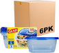 Glad GladWare Deep Dish Food Storage Containers, Large Rectangle