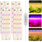 Grow Lights for Indoor Plants 40W Ultra-Thin Panel Plant Grow lamp 11.8 Inch Warm White Light & Red Blue Light Full Spectrum for Under Cabinet Plant with 3/9/12H Timer, Grow Lamp 4-Pack