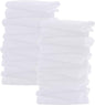Sunny zzzZZ Ultra Soft 24 Pack Baby Washcloths - 10x10 Inches - Coral Fleece Extra Absorbent Wash Clothes for Babies, Infants and Toddlers - Sensitive Skin and Newborn - Ideal Baby - White